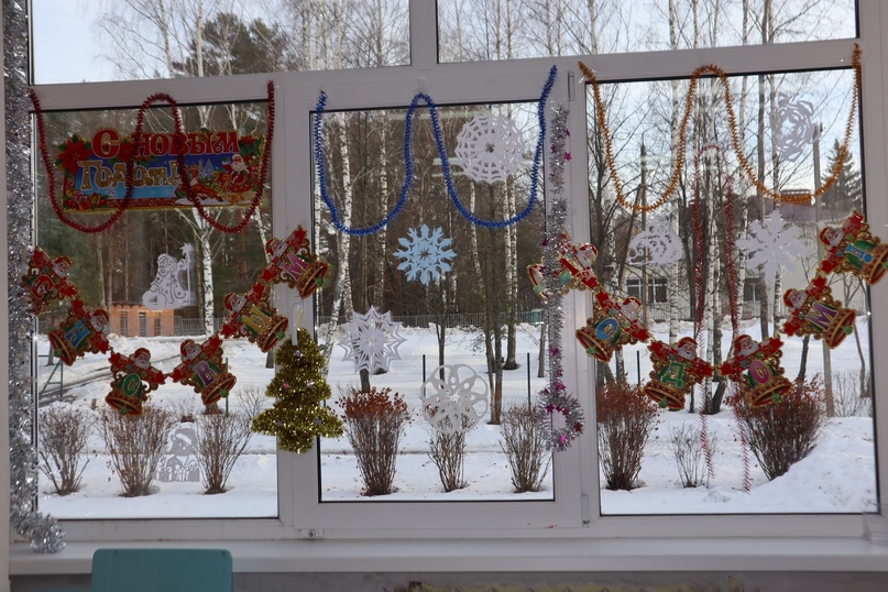 Новогодние окна радуют учеников нашей школы.